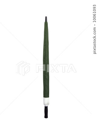 Folded umbrella isolated on white background 10061093