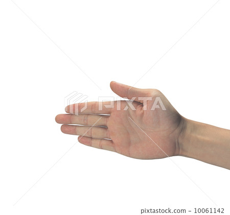 Man hand sign isolated on white background Man hand sign isolated on white background 10061142