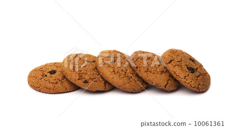 close-up image of chocolate chips cookies close-up image of chocolate chips cookies 10061361