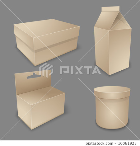 Vector blank packing collection. - Stock Illustration [10061925] - PIXTA