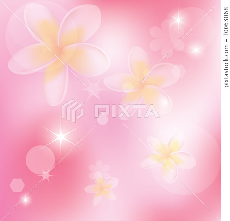 vector abstract pink background with flowers - Stock Illustration ...