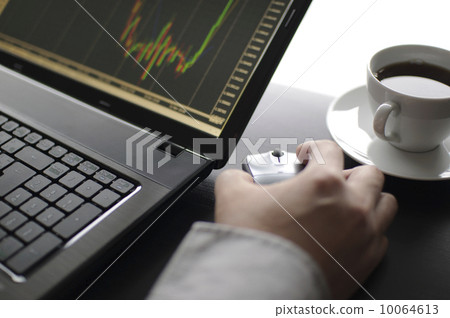 Stock diagram on the screen Stock diagram on the screen 10064613