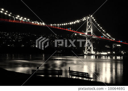Night scene of Lions Gate in BC Canada. Night scene of Lions Gate in BC Canada. 10064691
