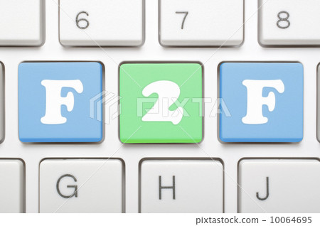 Face to face on keyboard Face to face on keyboard 10064695