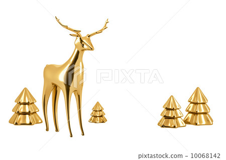 golden reindeer golden reindeer 10068142