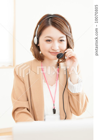 Young woman working remotely Young woman working remotely 10070805