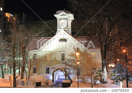札幌市鐘樓在冬天 札幌市鐘樓在冬天 10070859