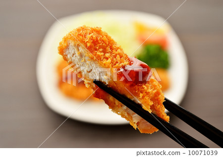 豬肉炸肉排圖像。 豬肉炸肉排圖像。 10071039