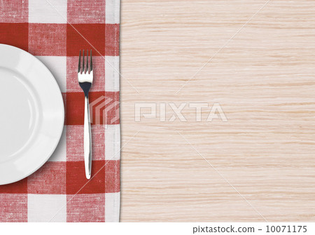 Dinner table setting top view. Dinning concept. 10071175