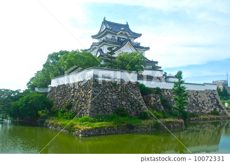 岸和田城堡·Hori（Kishiro町，岸和田市，大阪府）的城堡塔 10072331