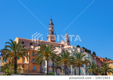 Old town of Menton, France. 10072663