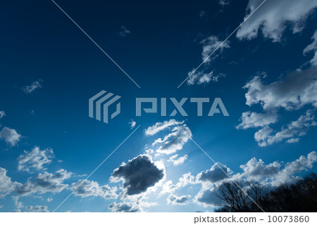 白雲在藍天和陽光下飄蕩 白雲在藍天和陽光下飄蕩 10073860