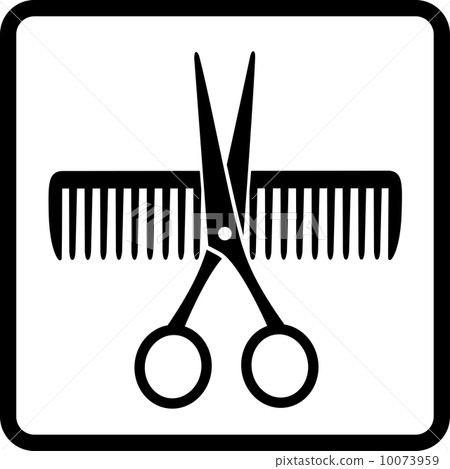 scissors and comb 10073959