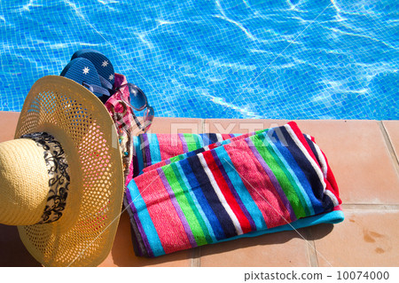 towel and bathing accessories near pool towel and bathing accessories near pool 10074000