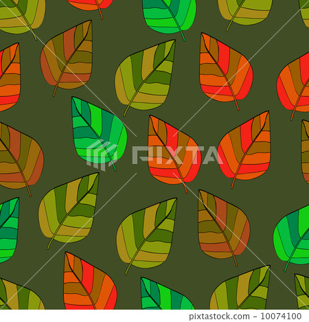 Background of leaves. Seamless vector illustration. 10074100