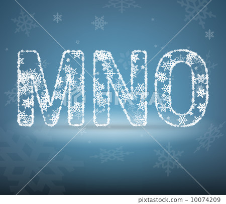Letters made from snowflakes Letters made from snowflakes 10074209