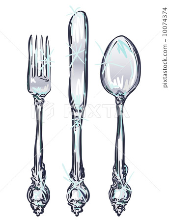 Color Vintage Silverware Color Vintage Silverware 10074374