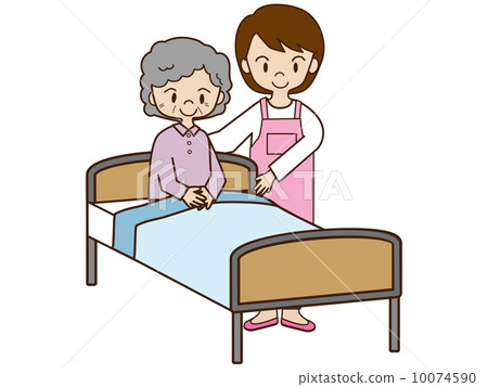 Elderly care - Stock Illustration [10074590] - PIXTA