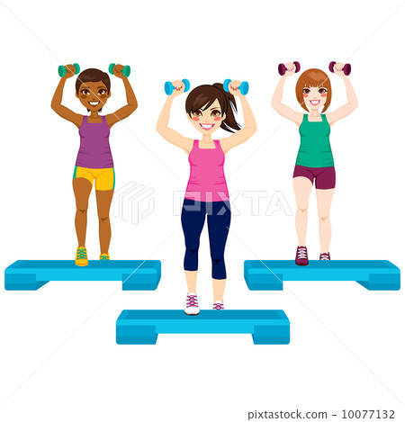 Three Women Exercise 10077132