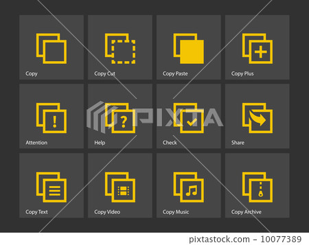 Copy Paste icons for Apps, Web Pages. Copy Paste icons for Apps, Web Pages. 10077389