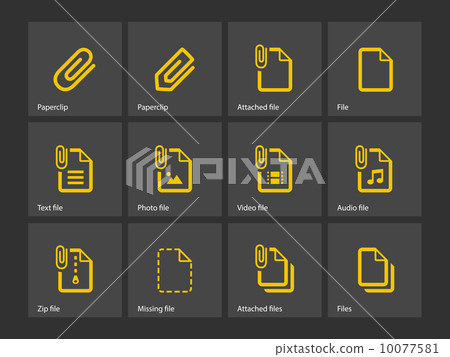 File Clip icons. File Clip icons. 10077581
