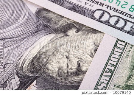Extreme close-up of one hundred bill Extreme close-up of one hundred bill 10079140