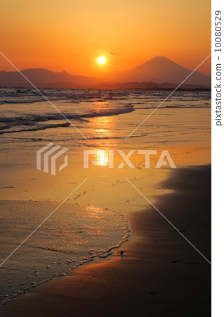 Sunset and Mt. Fuji and 4 10080529