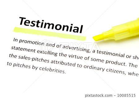 Definition of testimonial 10085515