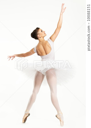 Young ballerina dancer in tutu showing her techniques Young ballerina dancer in tutu showing her techniques 10088151