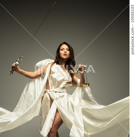 Femida, Goddess of Justice, with scales and sword Femida, Goddess of Justice, with scales and sword 10088185