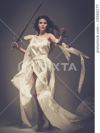 Femida, Goddess of Justice, with scales and sword Femida, Goddess of Justice, with scales and sword 10088277