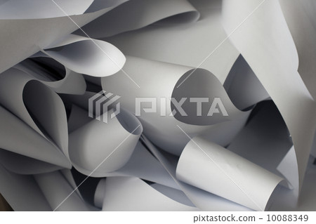 heap of white crumpled paper heap of white crumpled paper 10088349