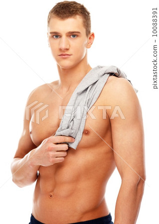 Handsome young man with muscular torso 10088391