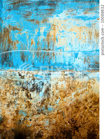 Painted and scratched metal surface Painted and scratched metal surface 10088632