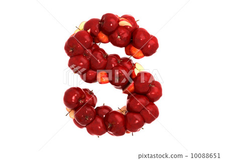 Apple letter S on white background 10088651