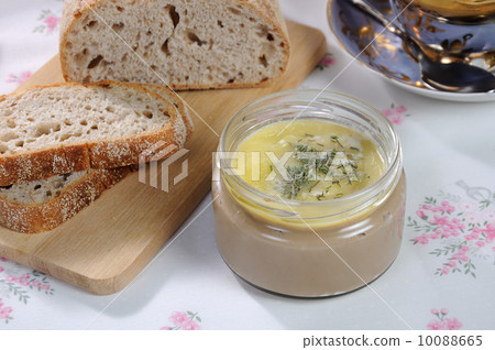 Jar with chicken pate Jar with chicken pate 10088665