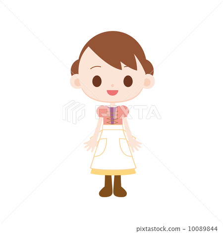 童話圍裙圍裙的一個女孩 童話圍裙圍裙的一個女孩 10089844