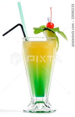 Yellow green cocktail 10090238