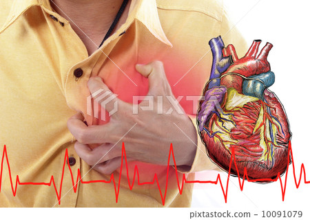 Heart Attack ,Use hand grabbing a chest 10091079