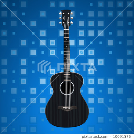 Music background with guitar 10091576