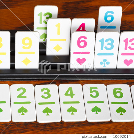 card rack in rummy card game close up 10092014