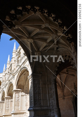 世界遺產Jeronimos修道院在里斯本 10092158