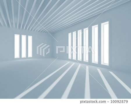 Abstract Architecture. Interior with sunlight 10092879