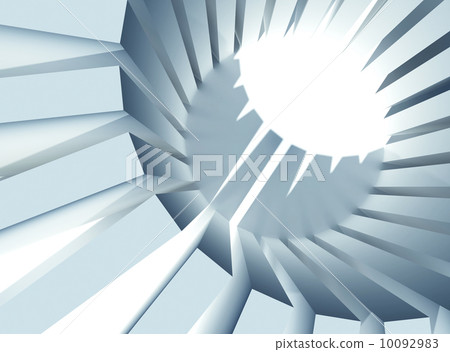 3d abstract architecture background illustration. Round massive 3d abstract architecture background illustration. Round massive 10092983