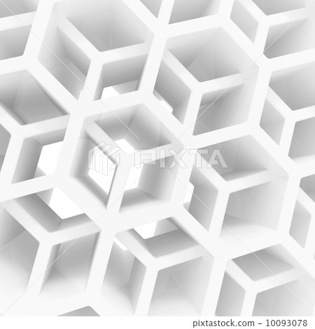Abstract 3d background with white double honeycomb structure Abstract 3d background with white double honeycomb structure 10093078