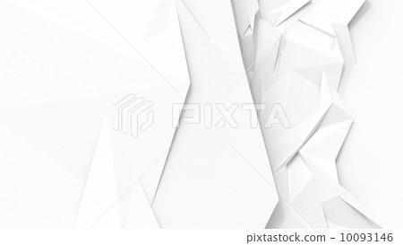 White abstract geometric background with sharp polygon surface White abstract geometric background with sharp polygon surface 10093146
