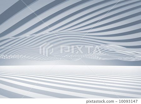 Abstract architecture 3d wave stripes background 10093147