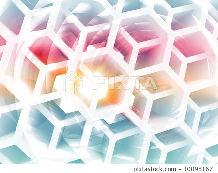 Abstract colorful background with white honeycomb structure Abstract colorful background with white honeycomb structure 10093167