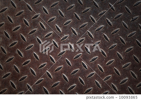 Old metal panel background texture with diamond pattern 10093865