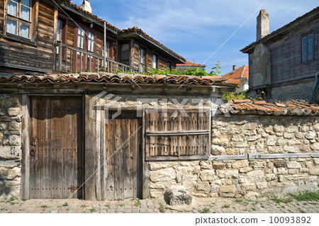 Street with stone walls, Nessebur, Bulgaria Street with stone walls, Nessebur, Bulgaria 10093892